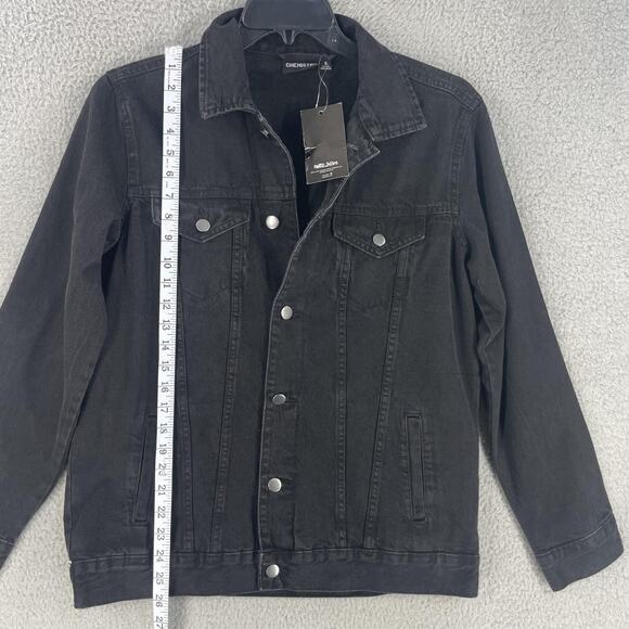 Y2K Chemistry Denim Jacket Mens Small Poetic Justice Tupac Hip Hop 90s Rap - Picture 2 of 15